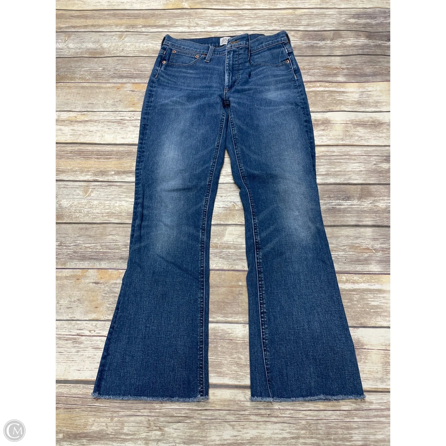 Jeans Boot Cut By J. Crew In Blue Denim, Size: 8
