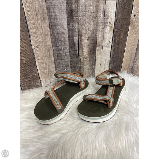 Sandals Flats By Teva In Green, Size: 8
