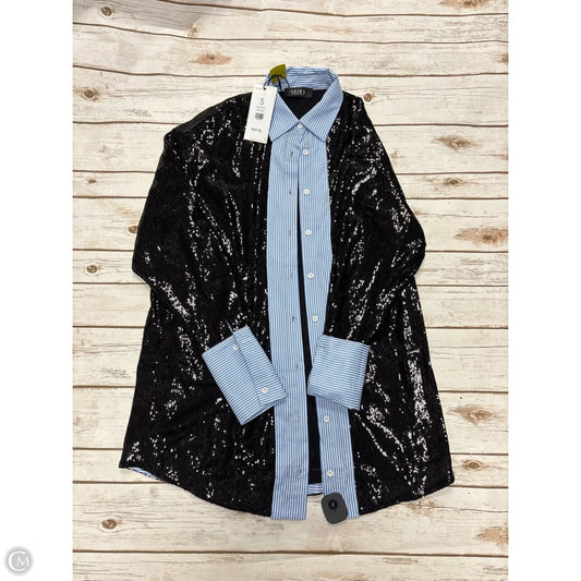 Dress Party Short By Akira In Black & Blue, Size: S