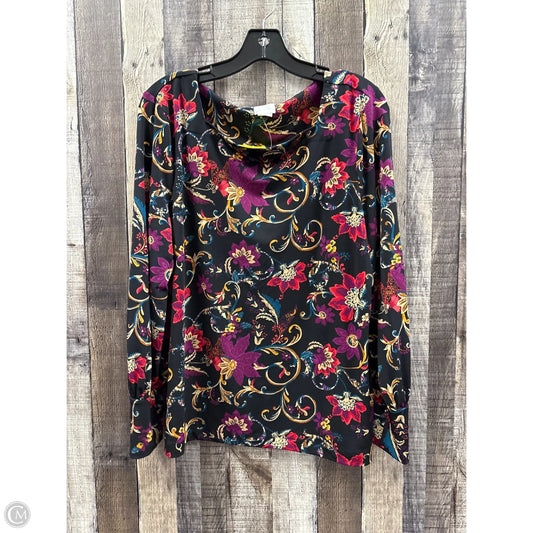 Top Long Sleeve By Chicos In Multi-colored, Size: L