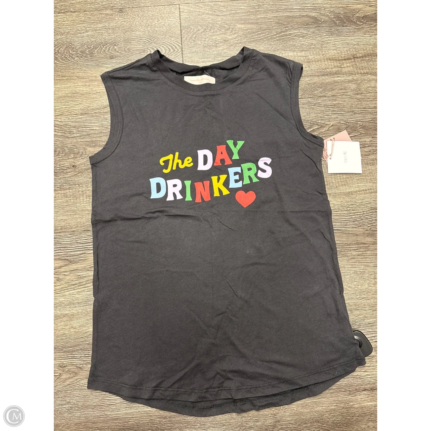 Top Short Sleeve By Cme In Grey, Size: S