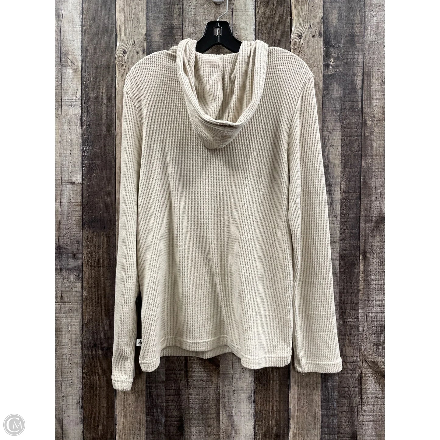 Top Long Sleeve By Cme In Brown, Size: M