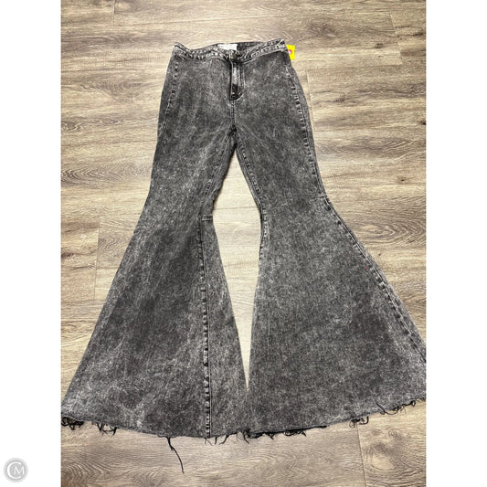 Jeans Flared By Free People In Grey, Size: 8