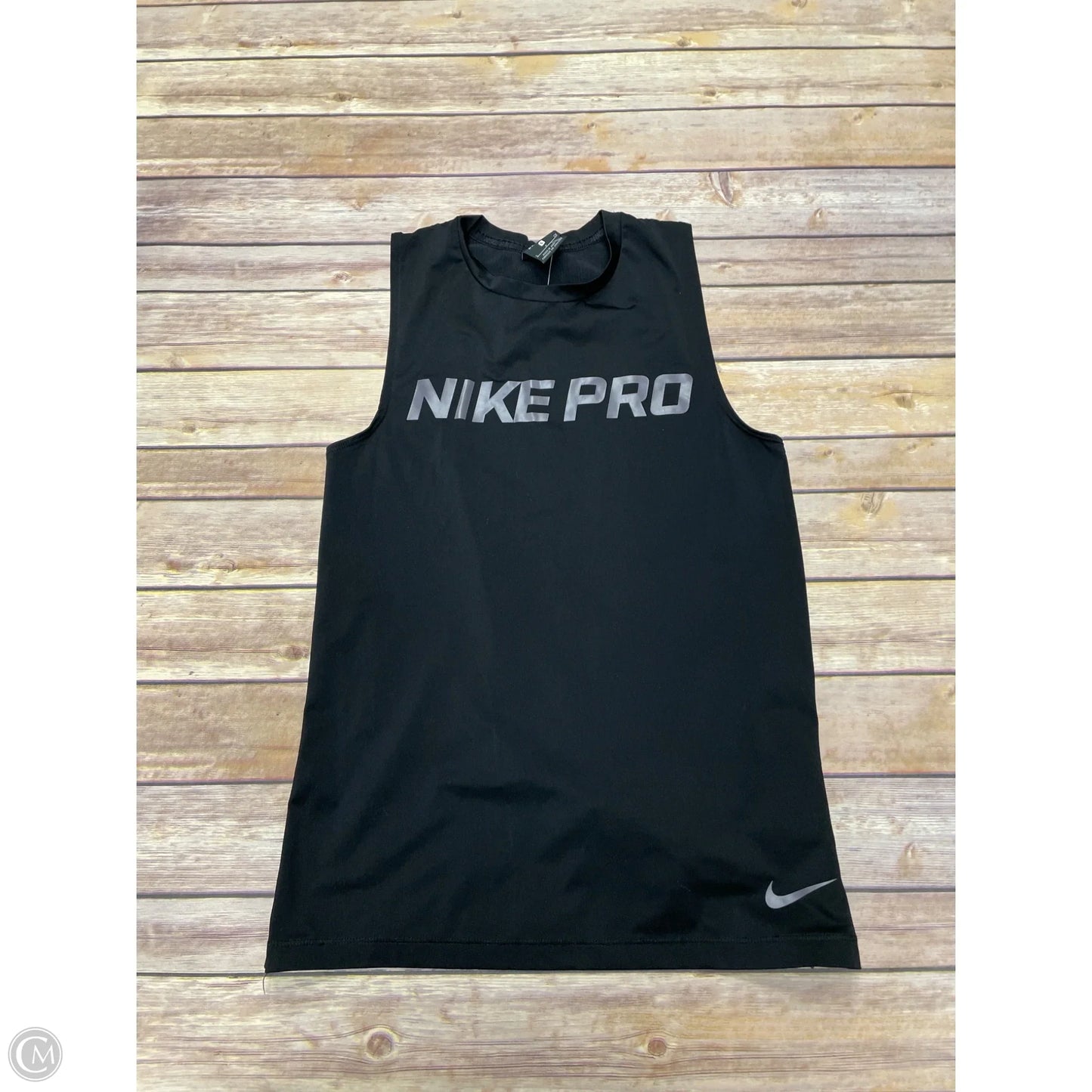 Athletic Tank Top By Nike In Black, Size: S