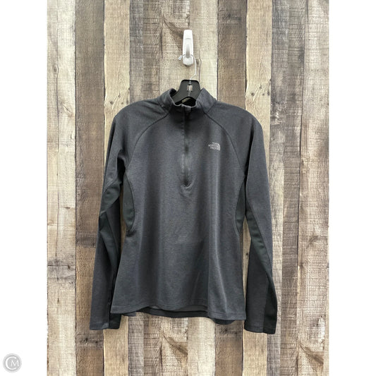 Athletic Top Long Sleeve Collar By The North Face In Black, Size: M