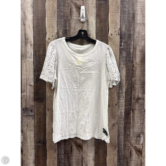 Top Short Sleeve By Maurices In Black & White, Size: S