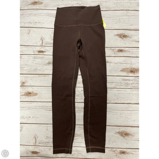 Athletic Leggings By Lululemon In Brown, Size: 4