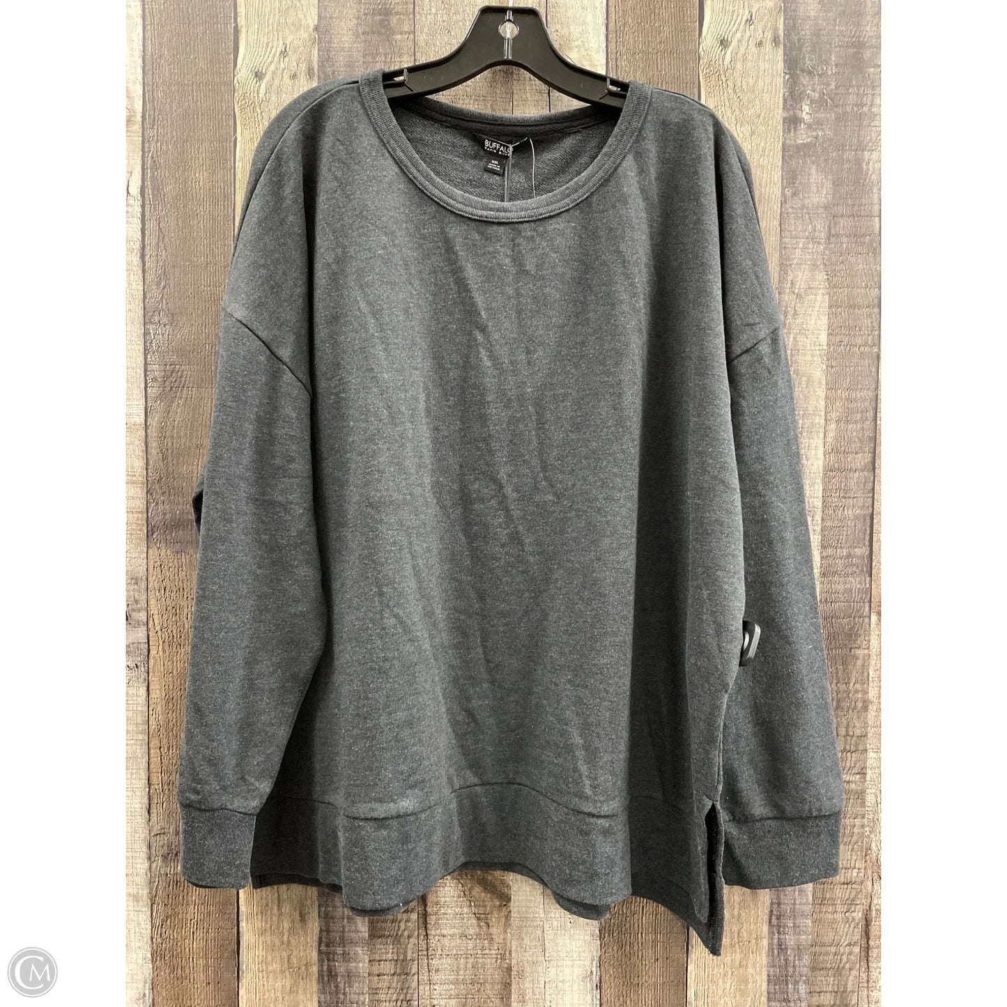 Sweatshirt Crewneck By Buffalo David Bitton In Grey, Size: Xxl