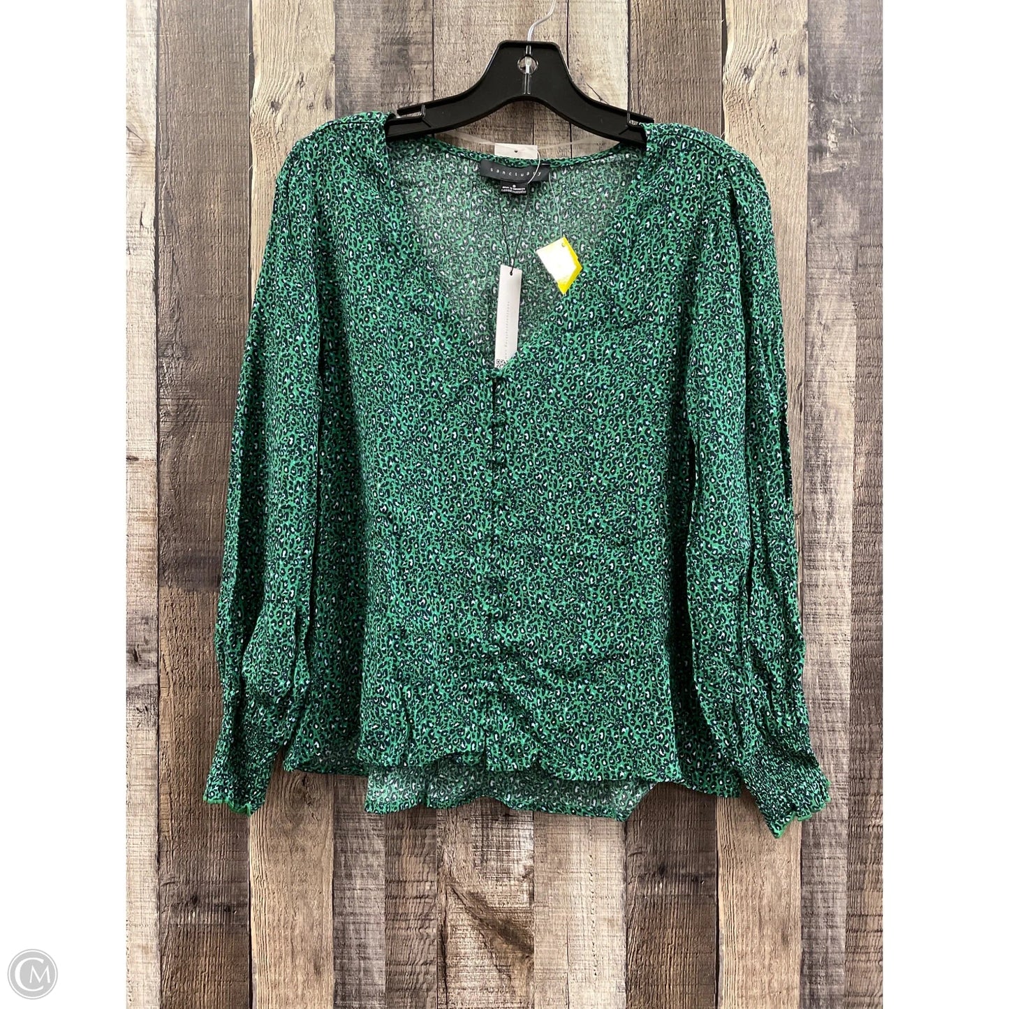 Top Long Sleeve By Sanctuary In Green, Size: S