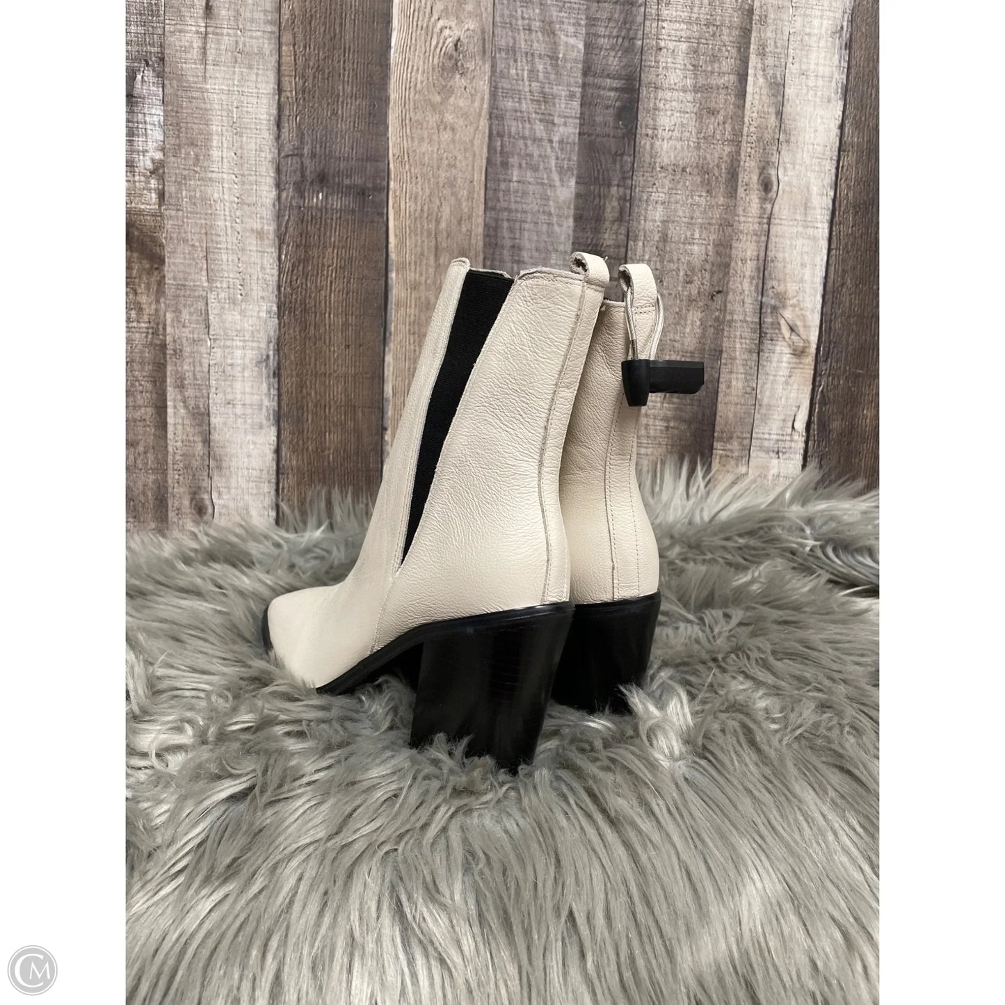 Boots Ankle Heels By Marc Fisher In Tan, Size: 8