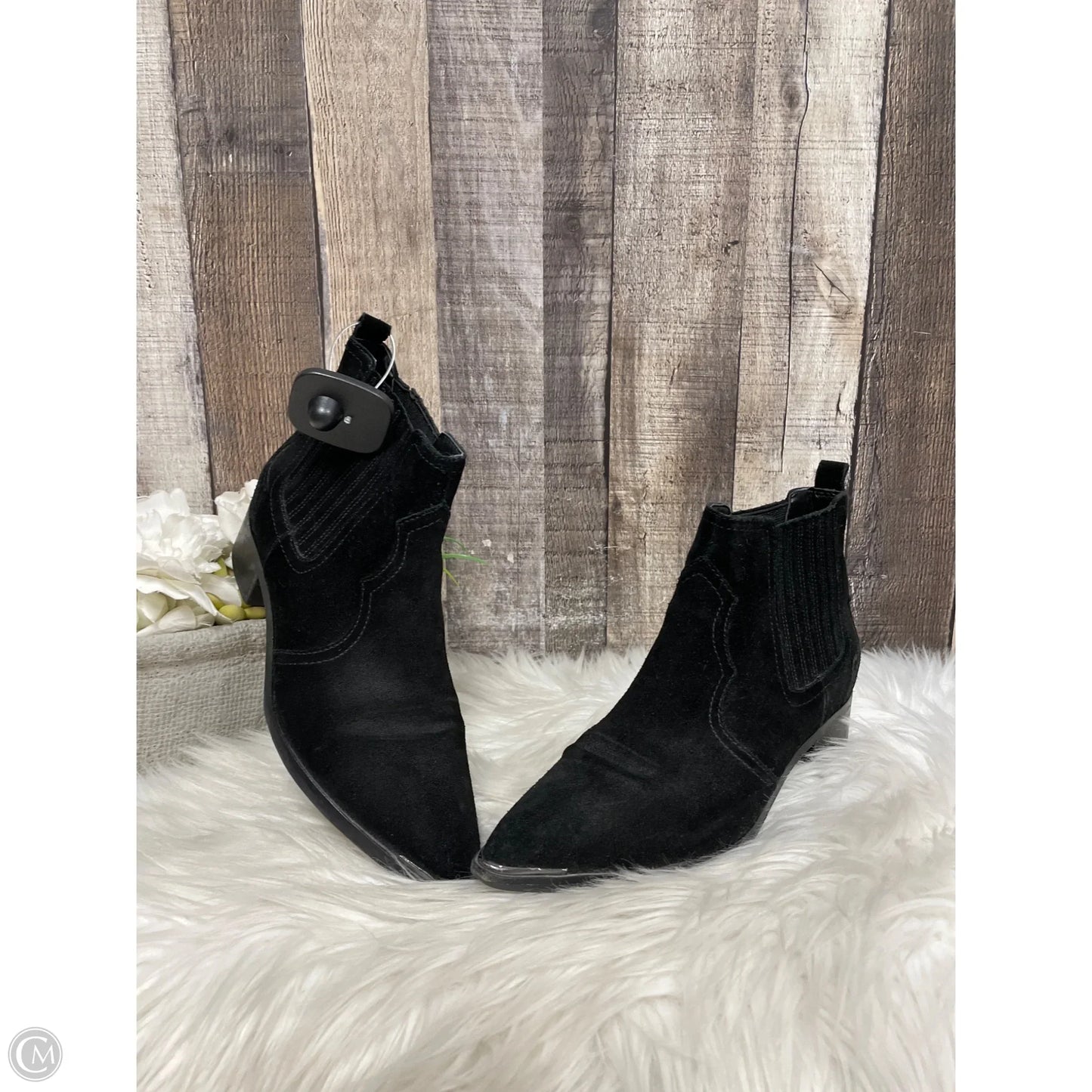 Boots Ankle Heels By Marc Fisher In Black, Size: 6