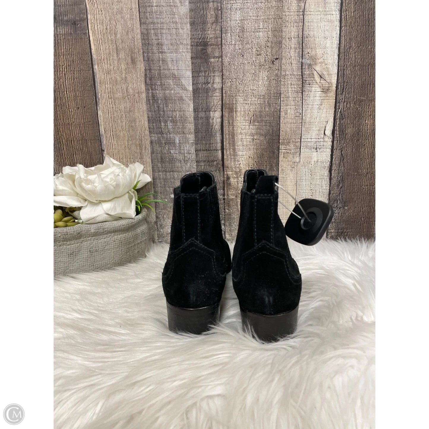 Boots Ankle Heels By Marc Fisher In Black, Size: 6