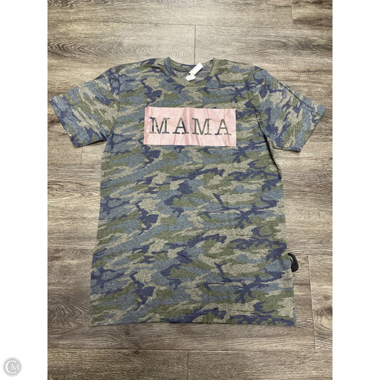 Top Short Sleeve Basic By Cme In Camouflage Print, Size: M