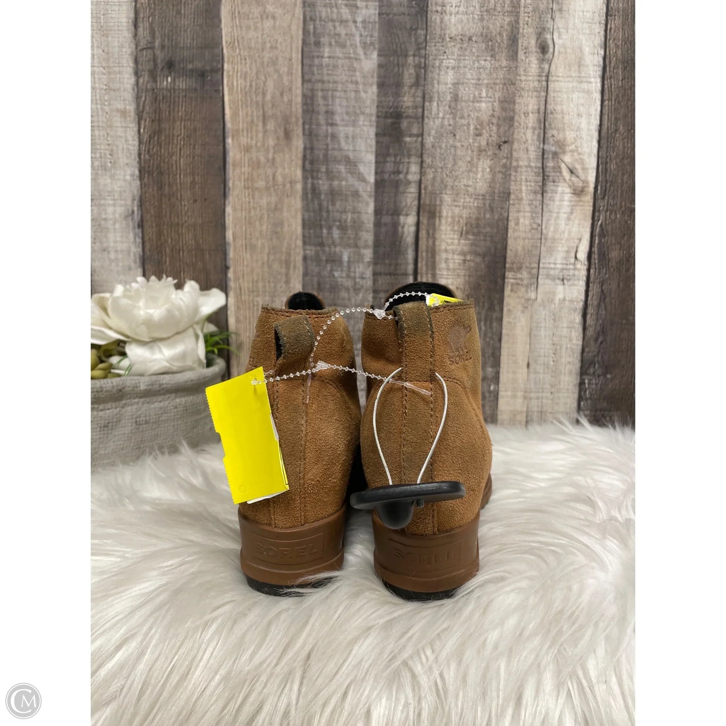 Boots Ankle Heels By Sorel In Brown, Size: 7