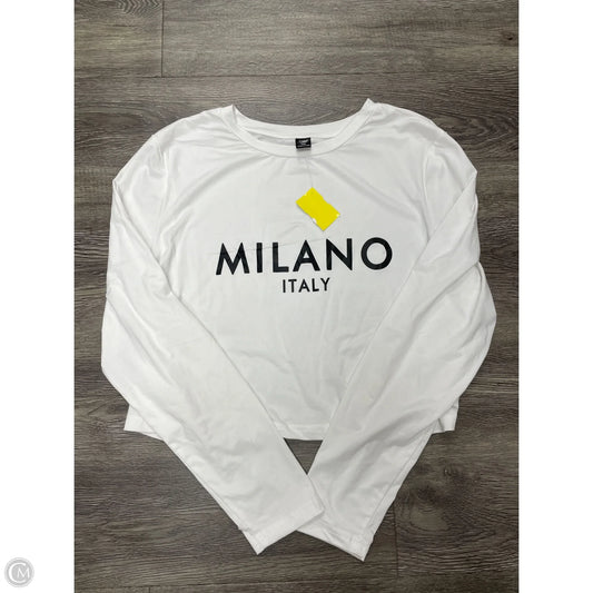 Top Long Sleeve By Shein In White, Size: 1x