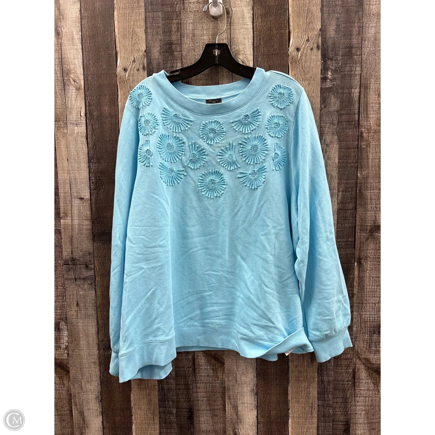 Sweatshirt Crewneck By Talbots In Blue, Size: 3x