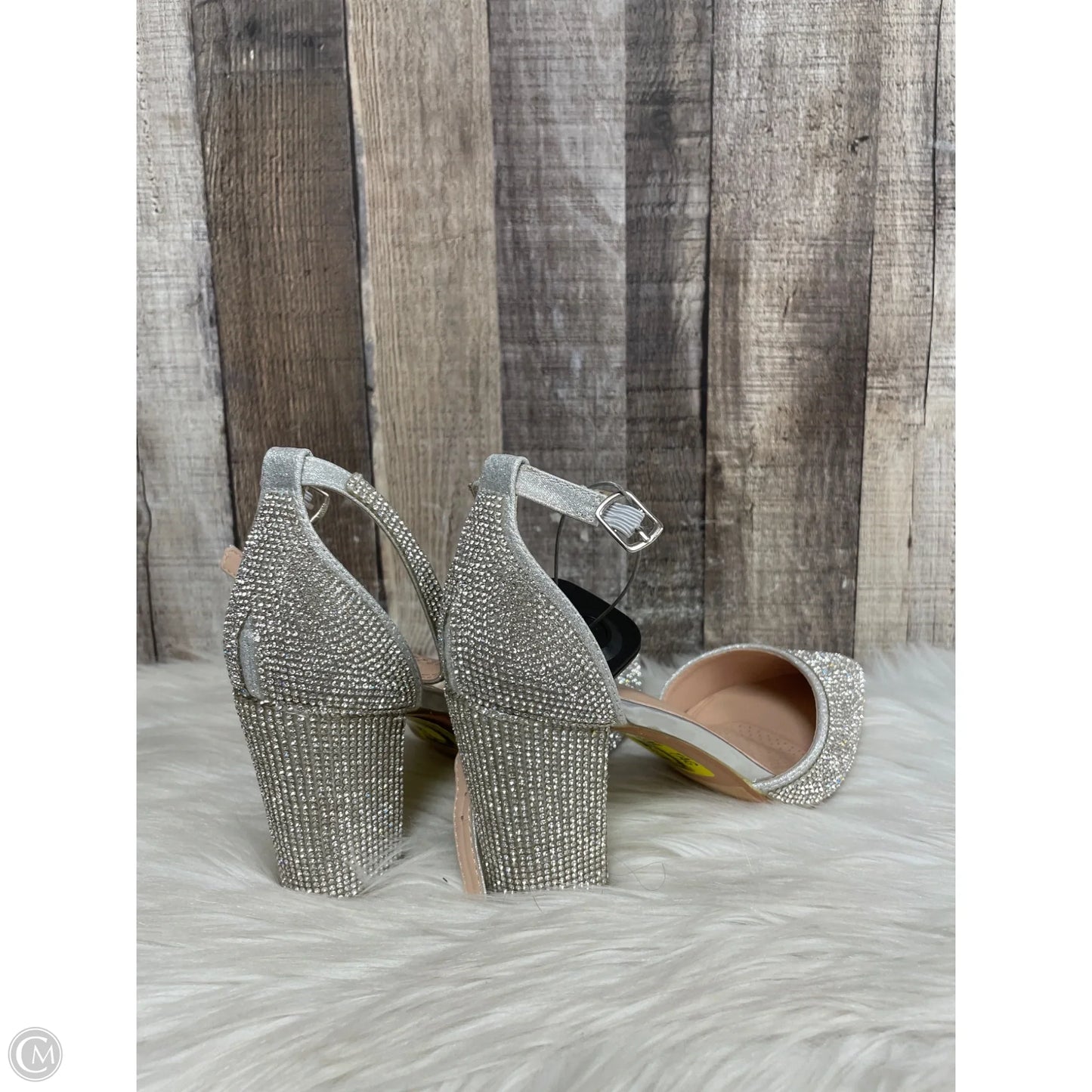 Shoes Heels Block By Cme In Silver, Size: 6