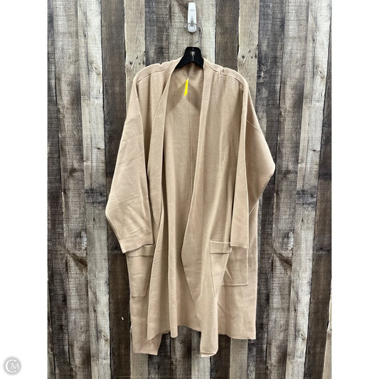 Sweater Cardigan By Cmf In Beige, Size: 3x