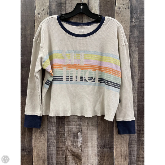 Top Long Sleeve By Anthropologie In Multi-colored, Size: S