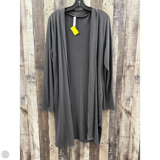 Cardigan By Zenana Outfitters In Grey, Size: L