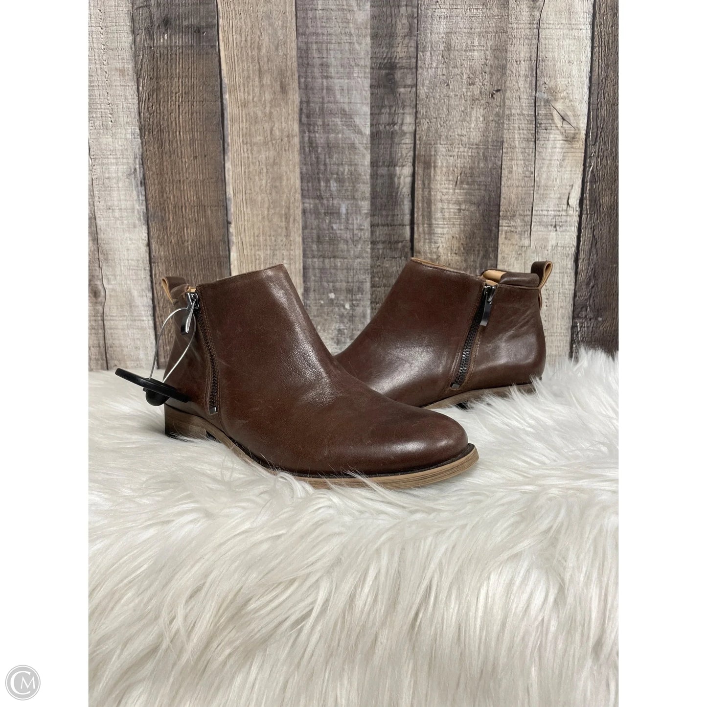 Boots Ankle Flats By Franco Sarto In Brown, Size: 7.5