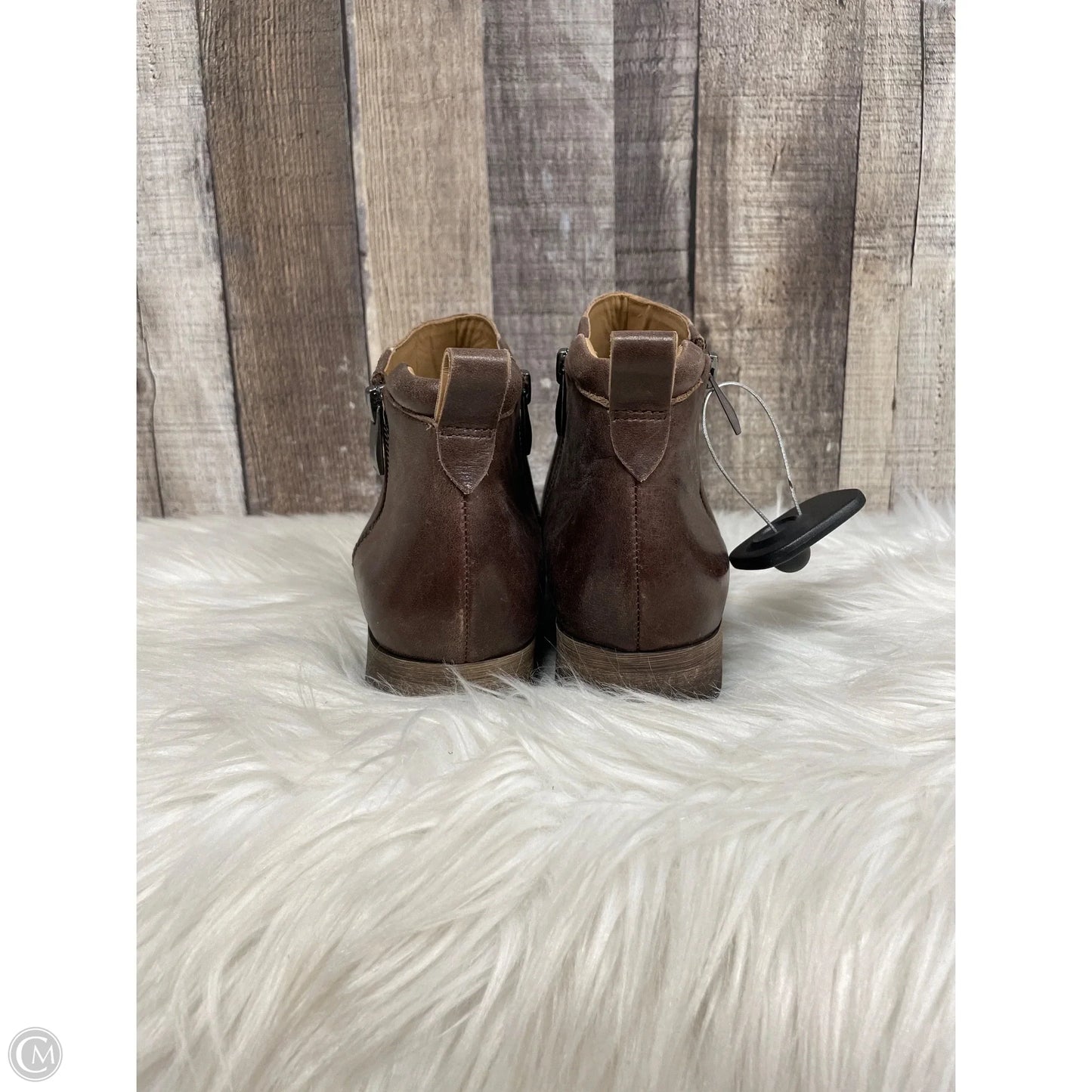 Boots Ankle Flats By Franco Sarto In Brown, Size: 7.5