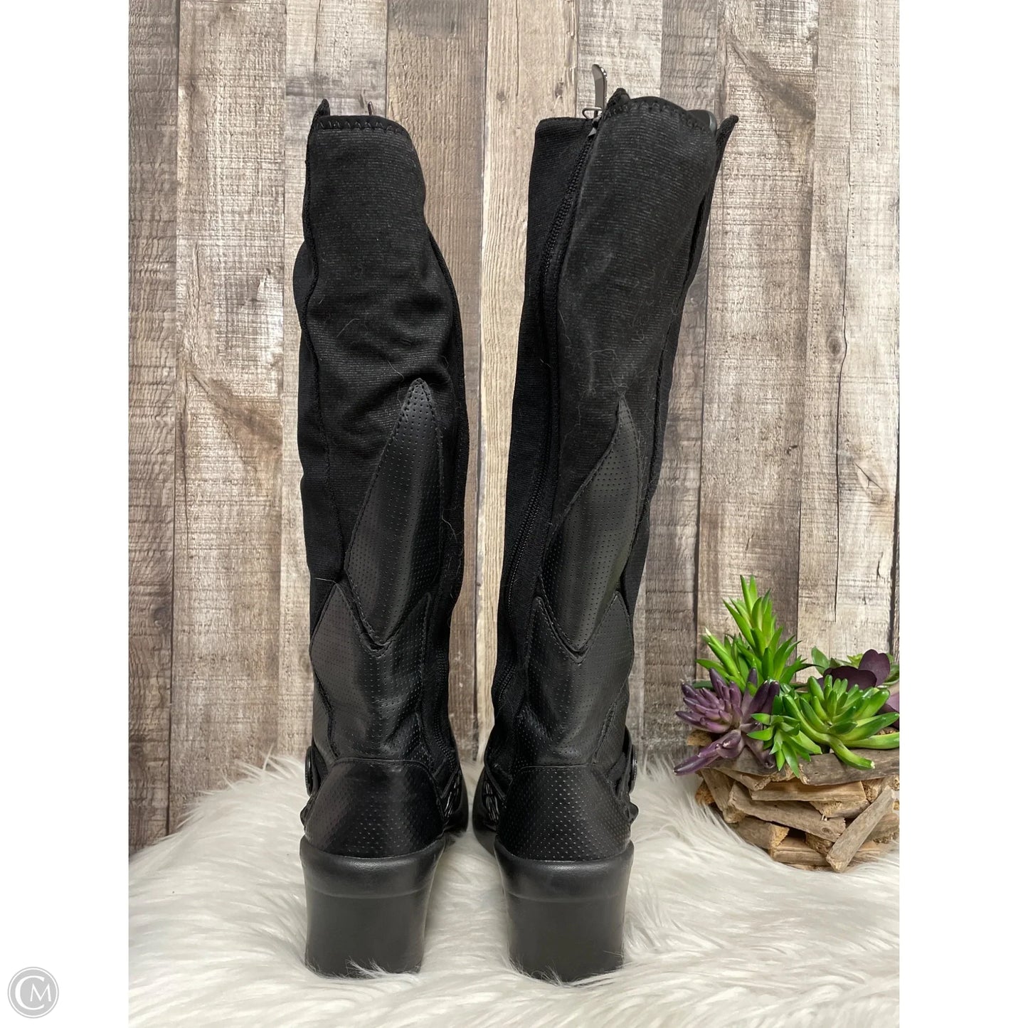 Boots Mid-calf Flats By Bzees In Black, Size: 9