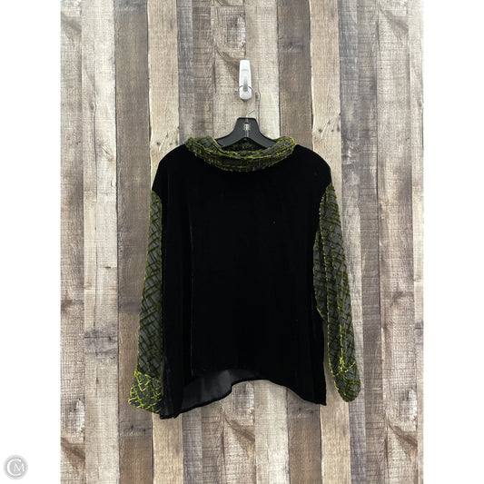 Top Long Sleeve By Cme In Green, Size: S