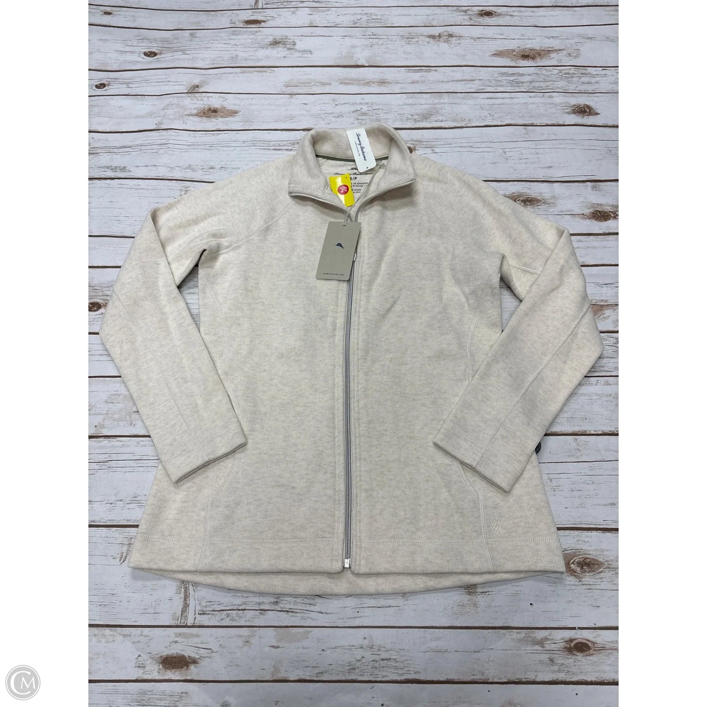 Jacket Fleece By Tommy Bahama In Cream, Size: S