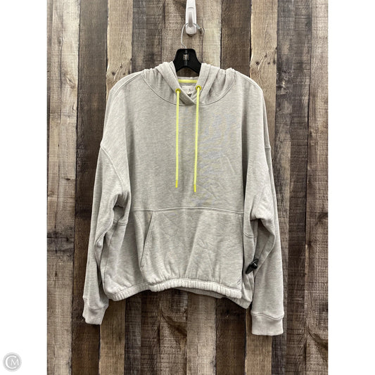 Sweatshirt Hoodie By Lou And Grey In Grey, Size: L