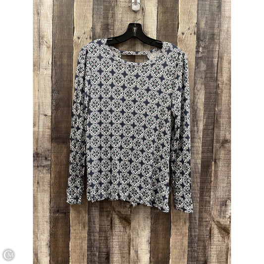Top Long Sleeve By Loft In Multi-colored, Size: M