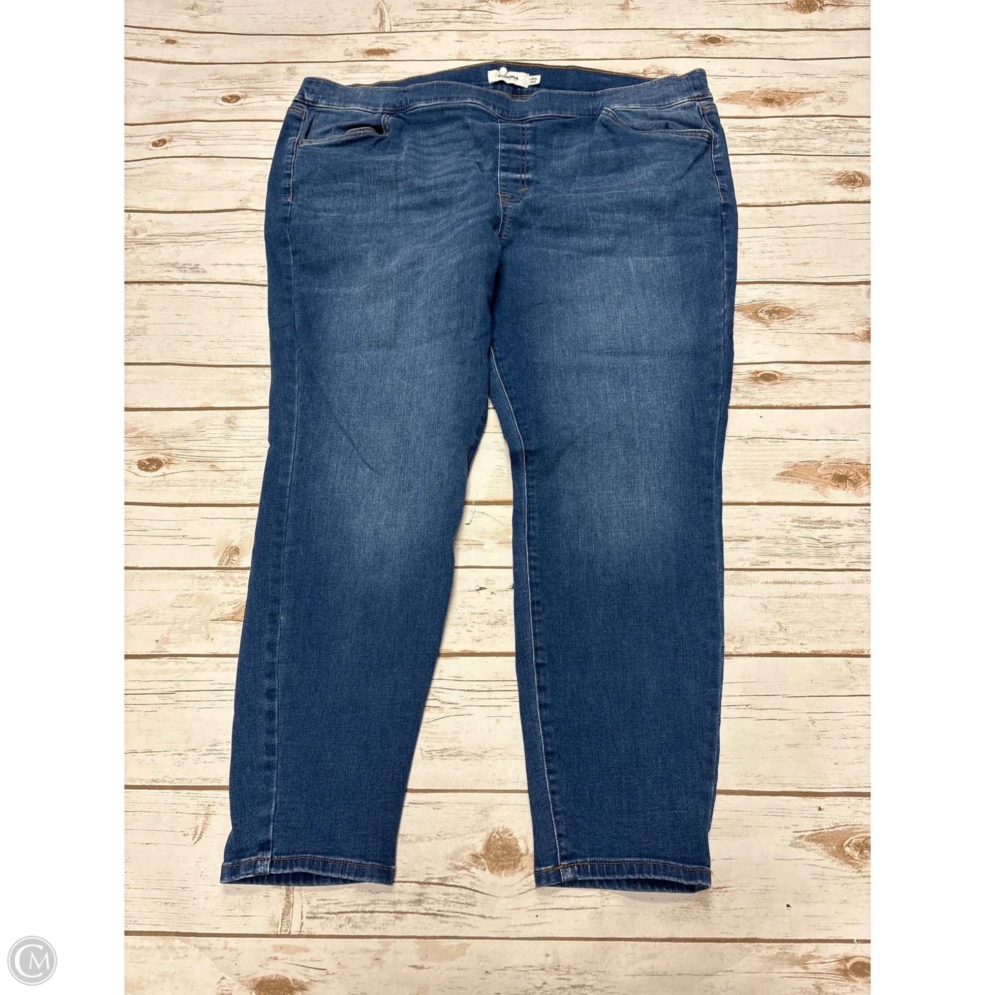 Jeans Skinny By Sonoma In Blue Denim, Size: 22