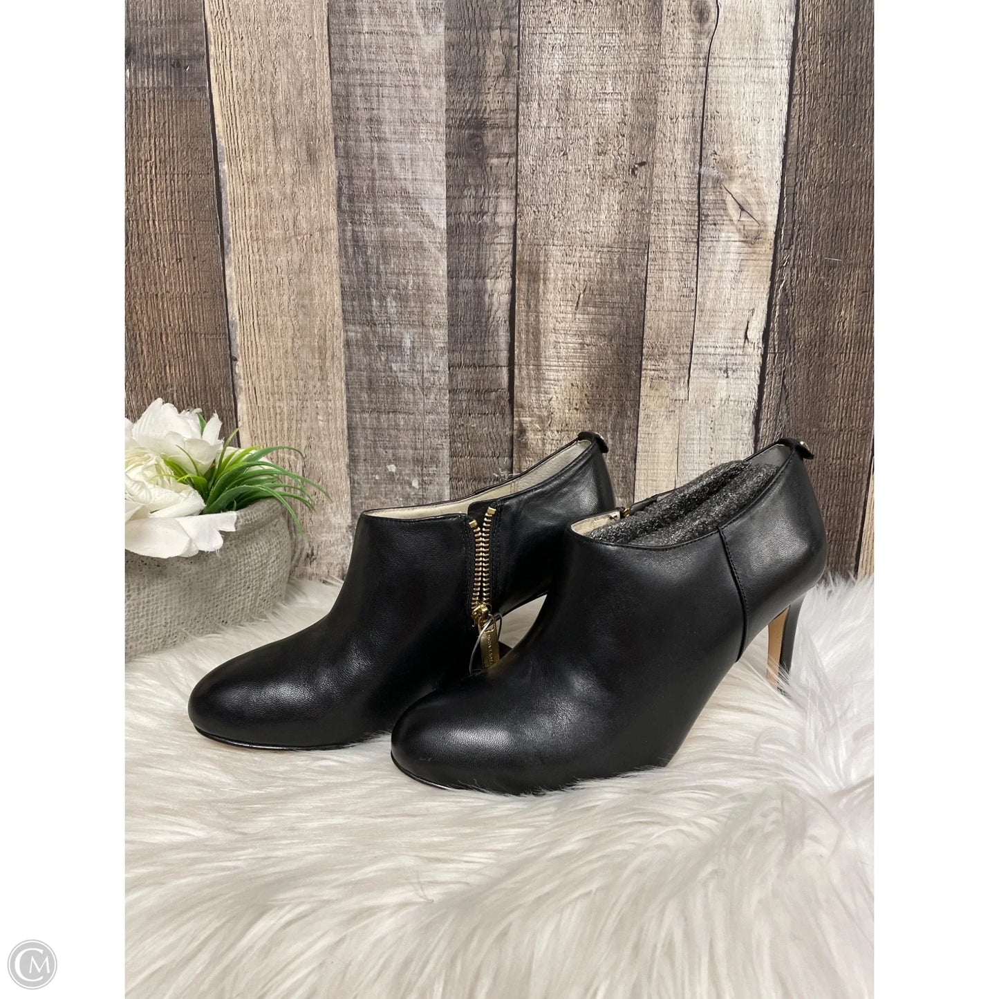 Boots Ankle Heels By Michael By Michael Kors In Black, Size: 7.5