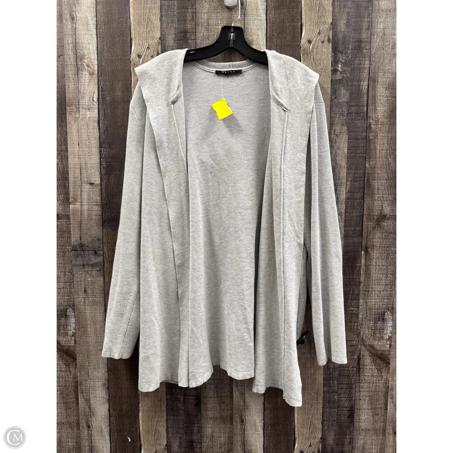 Cardigan By Cyrus In Grey, Size: 2x