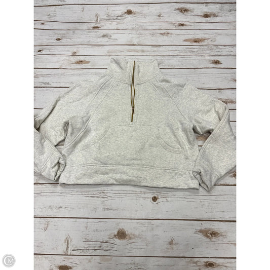 Athletic Sweatshirt Hoodie By Cmf In Ivory, Size: M