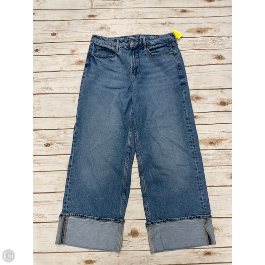 Jeans Wide Leg By Old Navy In Blue Denim, Size: 8