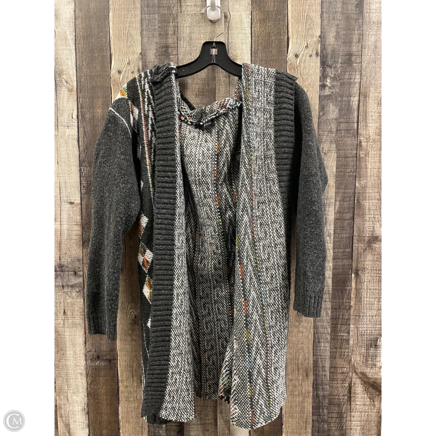 Sweater Cardigan By Cme In Grey, Size: L