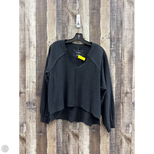 Sweatshirt Crewneck By Pilcro In Black, Size: M