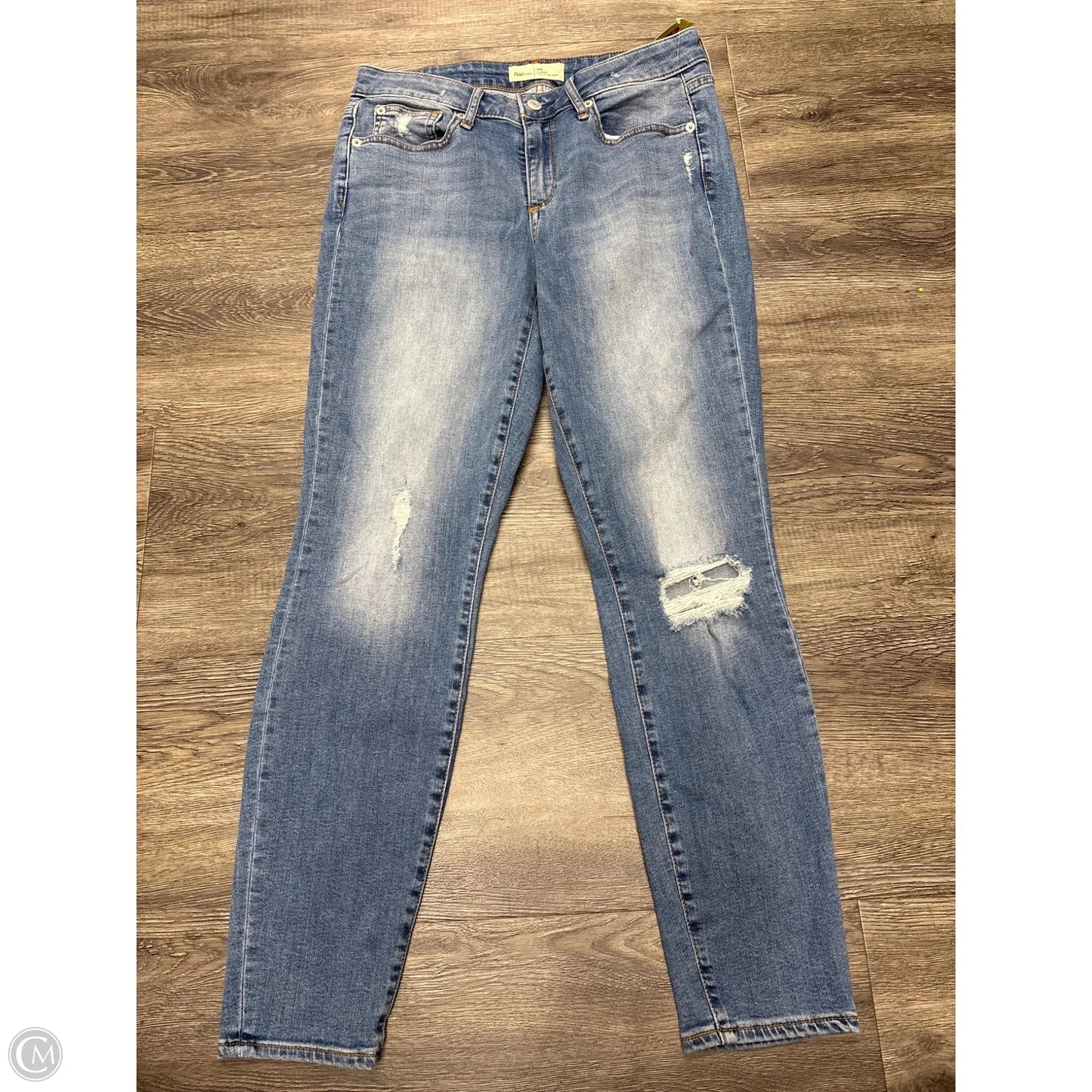 Jeans Skinny By Gap In Blue Denim, Size: 10