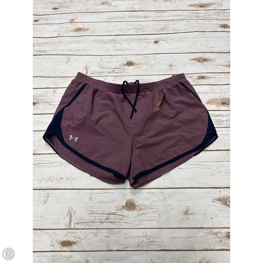 Athletic Shorts By Under Armour In Purple, Size: Xl
