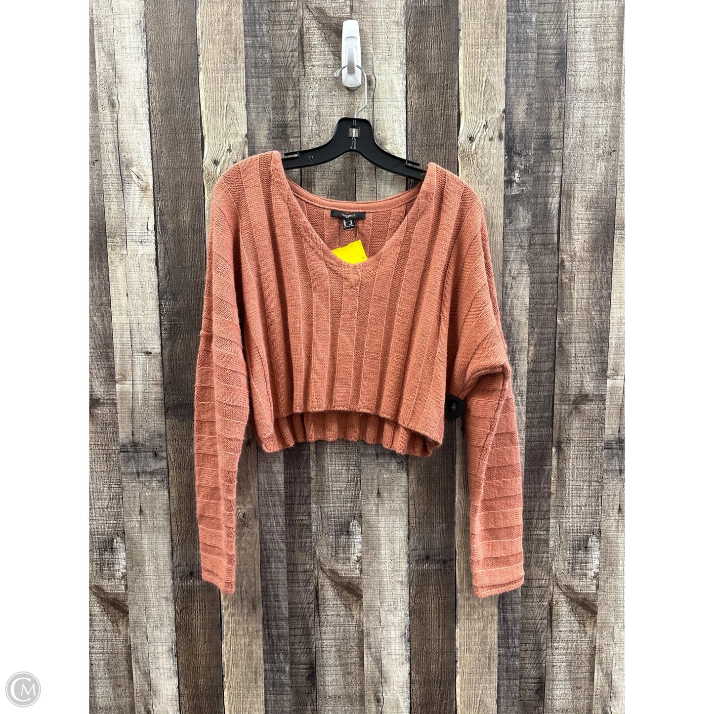 Sweater By Forever 21 In Orange, Size: M