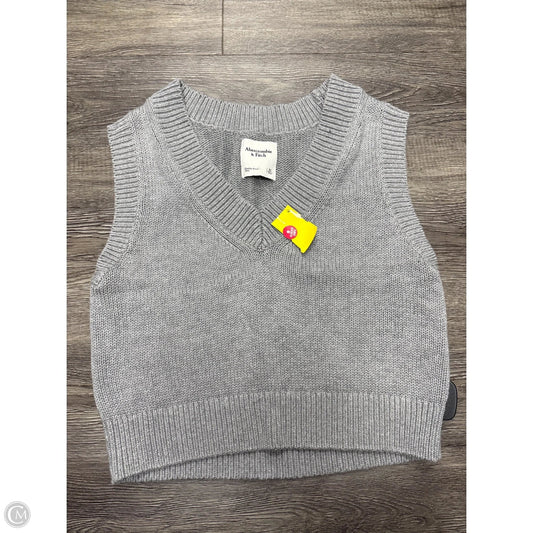 Vest Sweater By Abercrombie And Fitch In Grey, Size: Xs