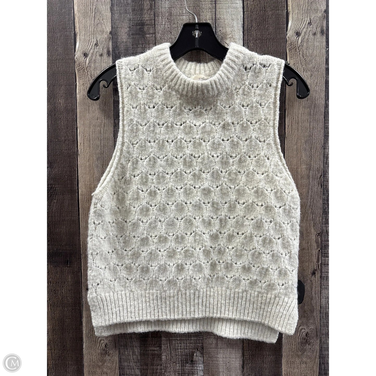 Vest Sweater By Universal Thread In Cream, Size: Xs