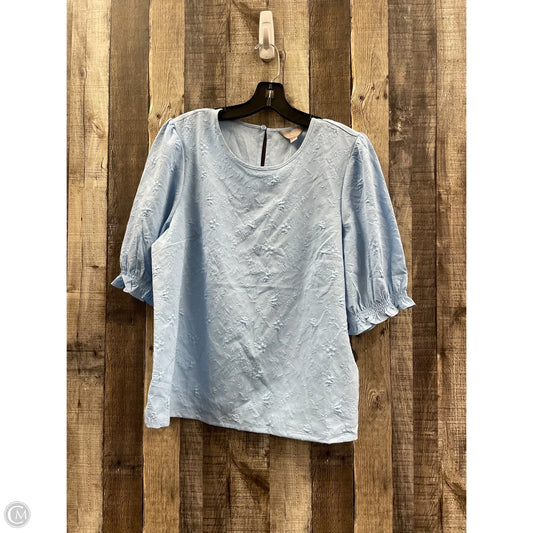 Top Short Sleeve By Ted Baker In Blue, Size: L