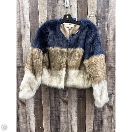 Coat Faux Fur & Sherpa By New York And Co In Multi-colored, Size: M