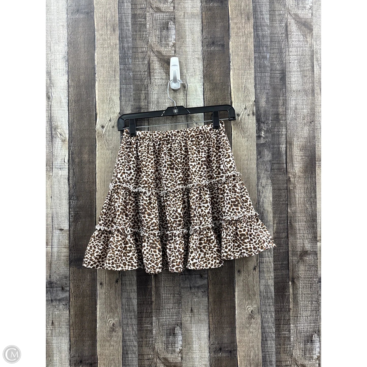 Skirt Mini & Short By Shein In Animal Print, Size: S