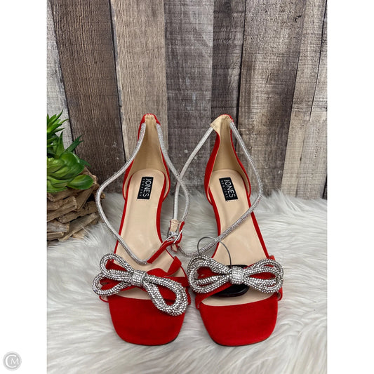 Sandals Heels Stiletto By Jones New York In Red, Size: 8.5