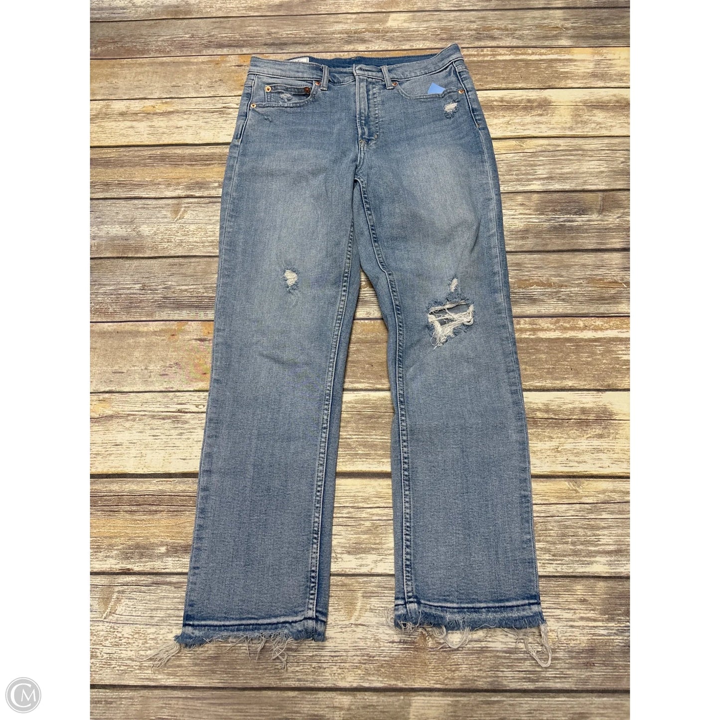 Jeans Skinny By Gap In Blue Denim, Size: 8