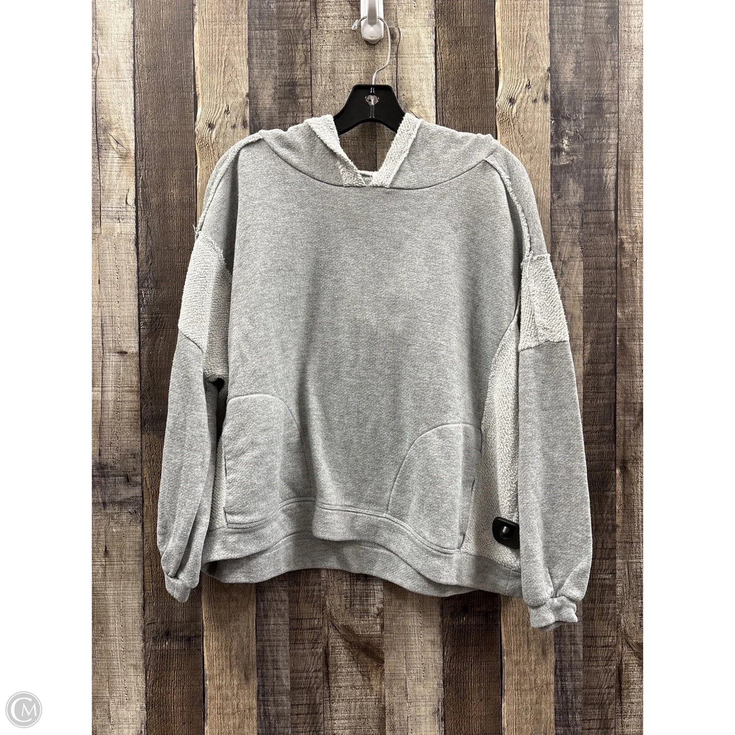 Sweatshirt Hoodie By Bke In Grey, Size: S