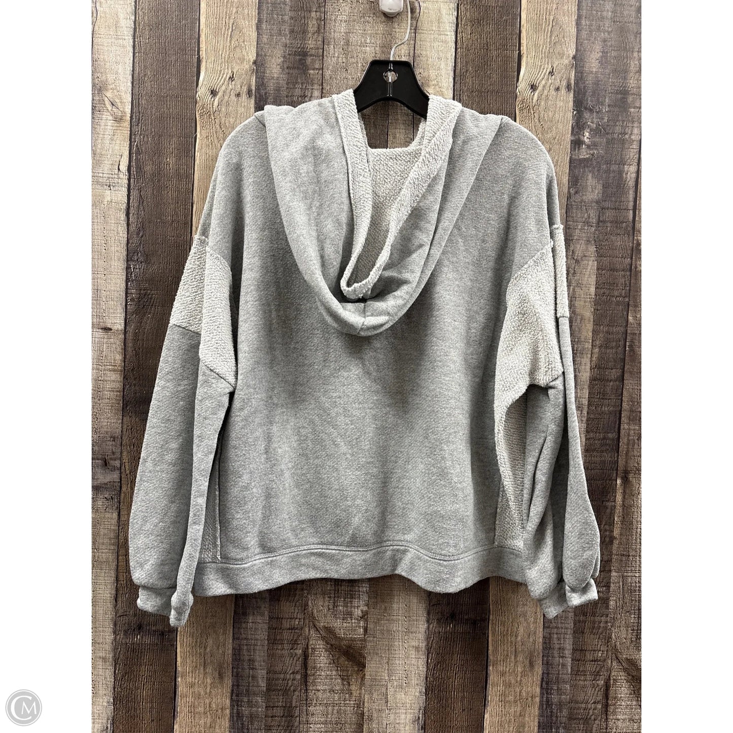 Sweatshirt Hoodie By Bke In Grey, Size: S